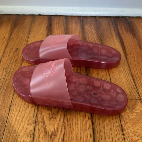 Coach Ulyssa Jelly slides pink 39.5 (9) - Picture 6 of 9